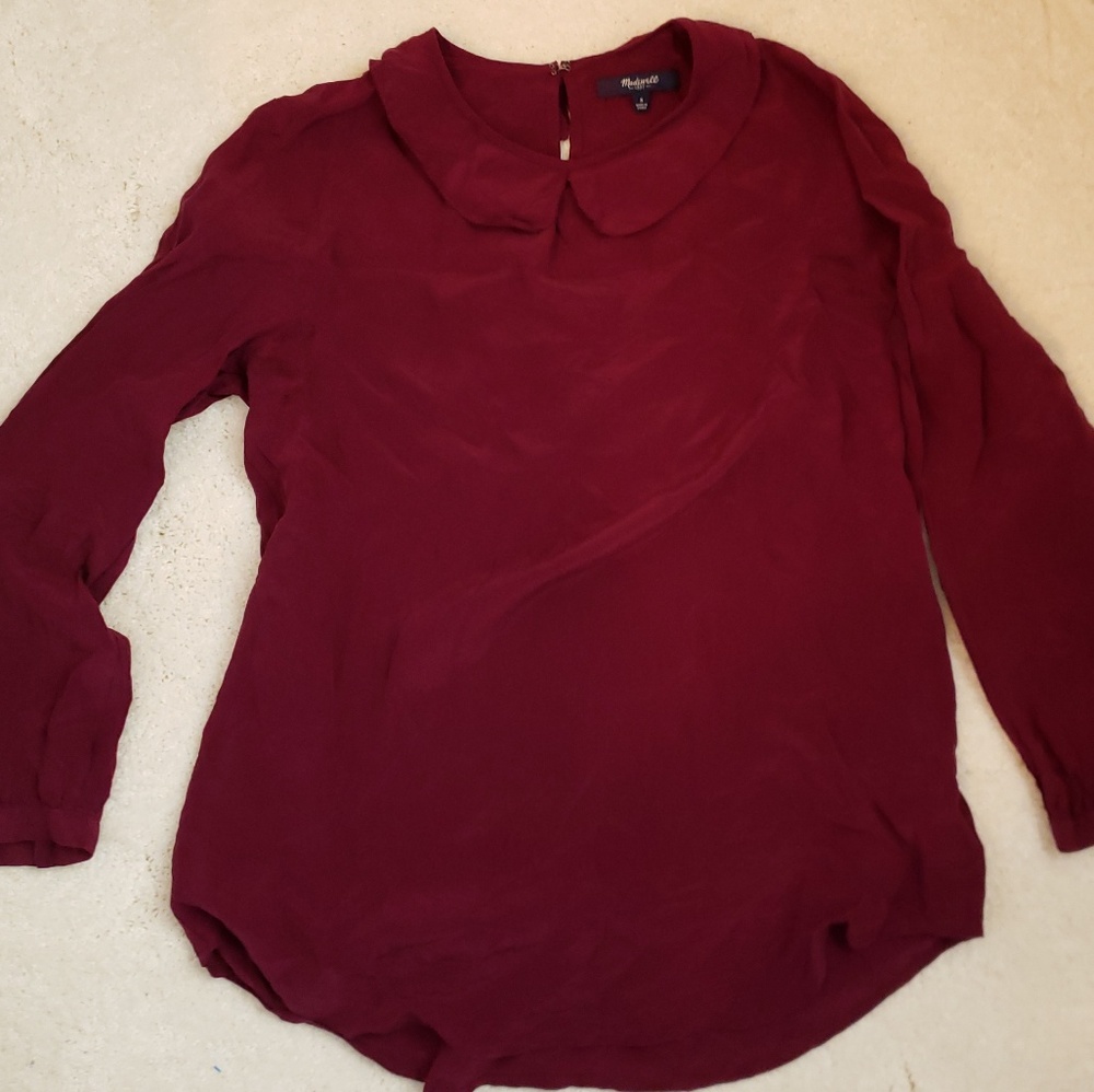 NWOT Madewell Peter Pan Collar Blouse